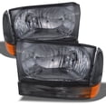 thumbnail image 1 of AKKON - For 1999-2004 Ford Excursion F250 F350 F450 F550 Superduty OE Replacement Smoke Headlights Driver/Passenger Lamps Pair, 1 of 2