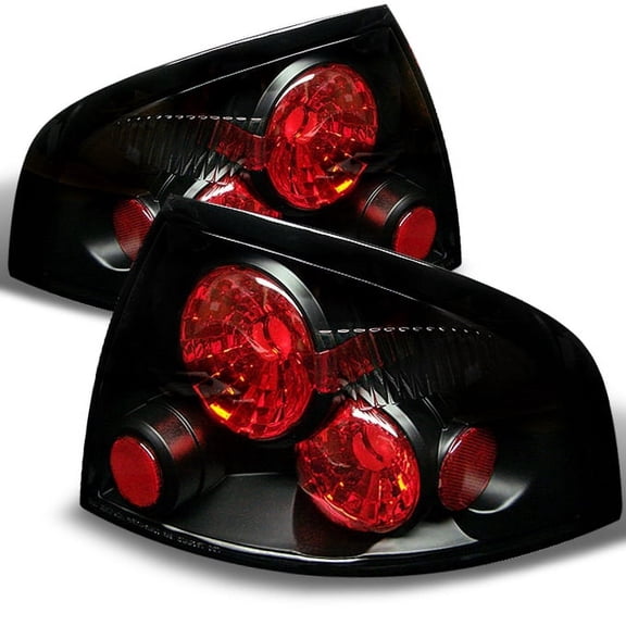 AKKON - For 2000-2003 Nissan Sentra Sedan JDM Black Tail Brake Lights Lamps Pair Left Right