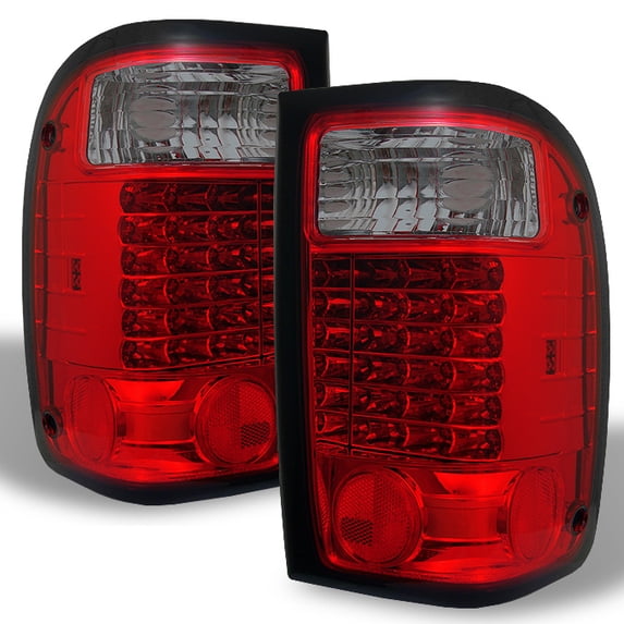 AKKON - For 2001-2005 Ford Ranger Pickup Truck Red Smoked LED Tail Brake Lights Lamp L+R