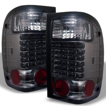 Smoke LED Tail Lights For 2001-2005 Ford Ranger Pickup – Pair With Red Lenses