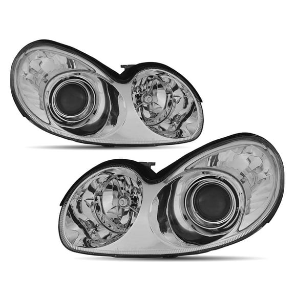 AKKON - For 2002-2005 Sonata OE Style Premium Projector High/Low Beam Headlight Assembly - Chrome