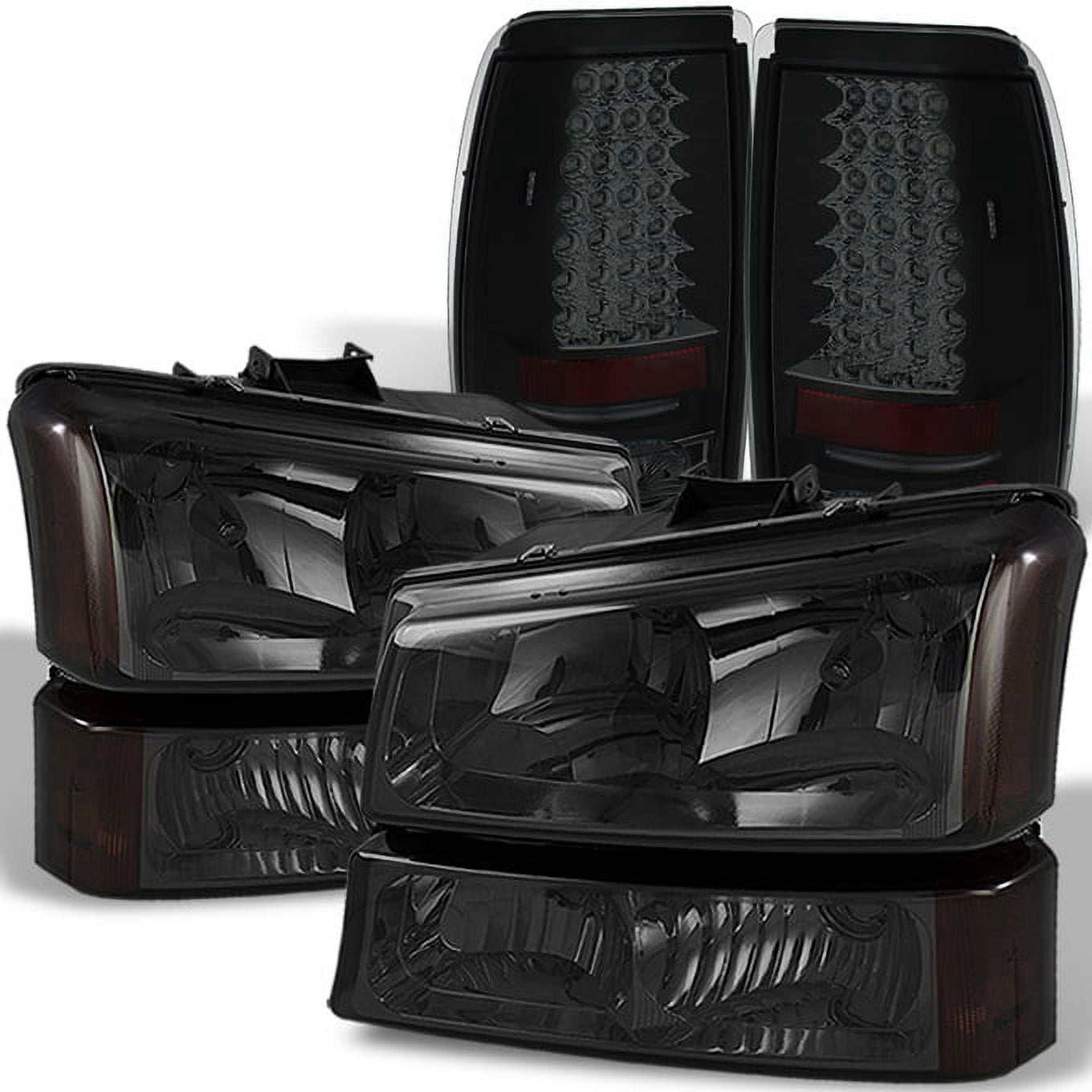 AKKON For 2003 2006 Chevy Silverado 1500 2500 3500 Smoked Headlights akkon-for-2003-2006-chevy-silverado-1500-2500-3500-smoked-headlights