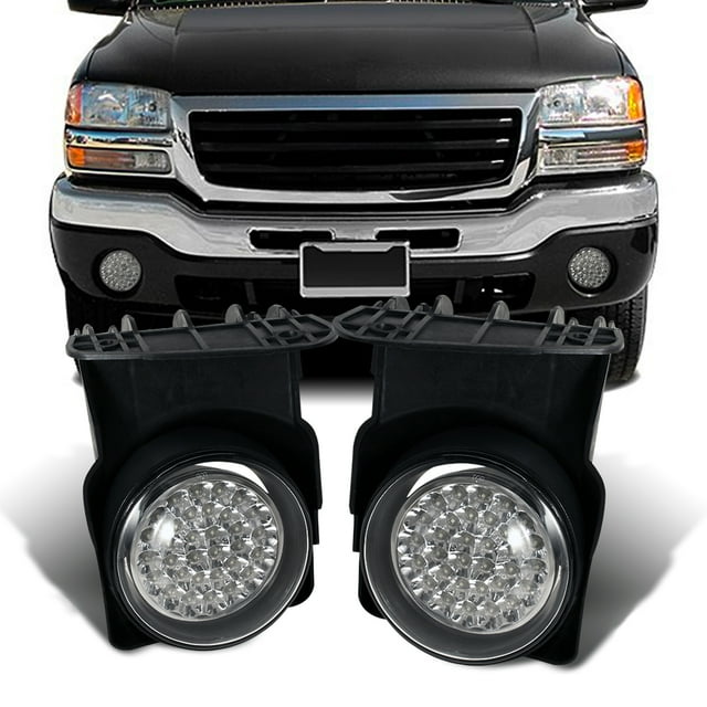 AKKON - For 2003-2006 GMC Sierra Pickup Truck Hyper White Full LED Fog
