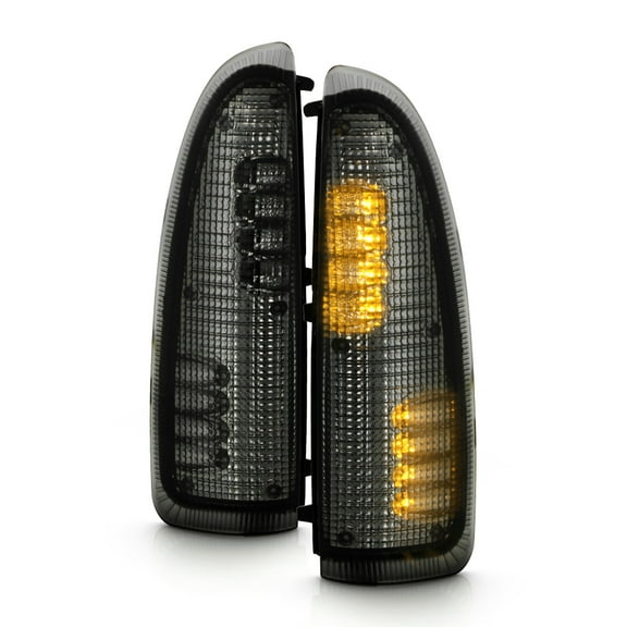 AKKON - For 2003-2007 F250 F350 F450 F550 Superduty | 00-05 Excurison 2Pcs LED Smoked Lens Amber Side Mirror Lights