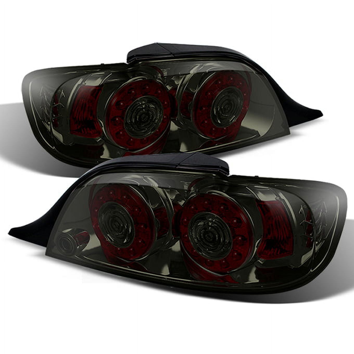 AKKON - For 2004-2008 Mazda RX-8 RX8 SE3P Smoked Lens Dual LED Round Brake Signal Tail Light Assembly L+R