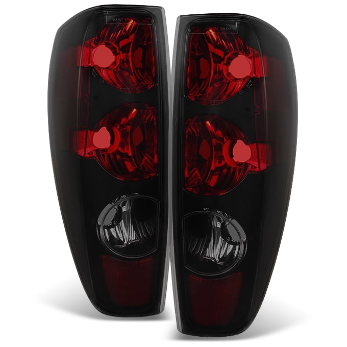 AKKON - For 2004-2012 Colorado Canyon Black Smoked Tail Lights Lamps Assembly Left + Right Replacement