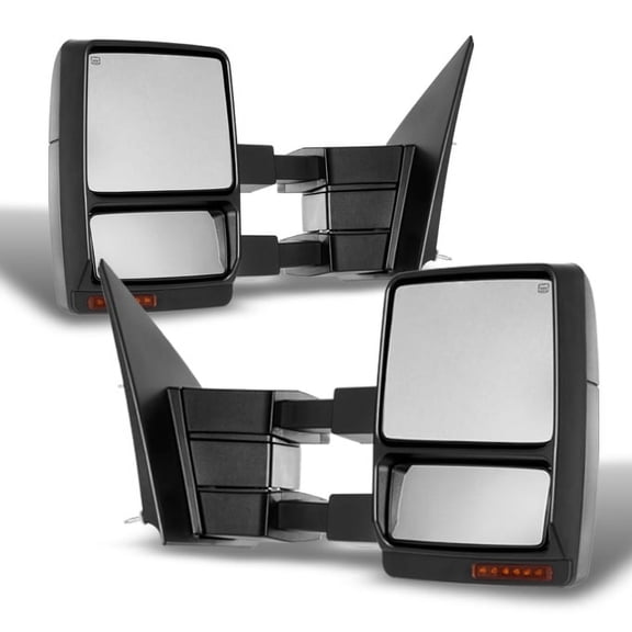 AKKON - For 2004-2014 Ford F150 Power   Heated   LED Signal   Puddle Tow Side V2 Style Left   Right Side Mirror