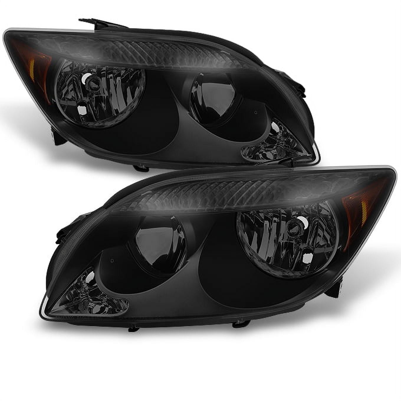 AKKON For 2005 2006 2007 Scion tC Black Smoked Headlights Housing