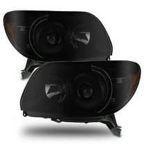 AKKON - For 2006-2009 Toyota 4Runner Sport SUV Black Smoke Replacement Headlights Driver/Passenger Head Lamps Pair
