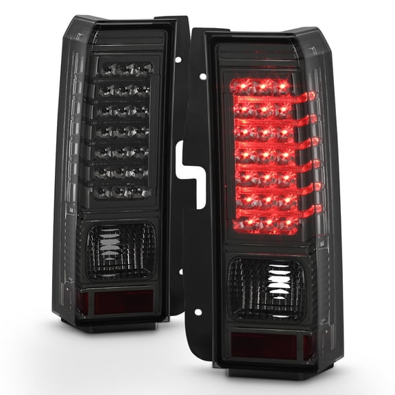 AKKON - For 2006-2010 Hummer H3 SUV Smoked Lens Full LED Tail Brake Light Lamps Assembly L+R