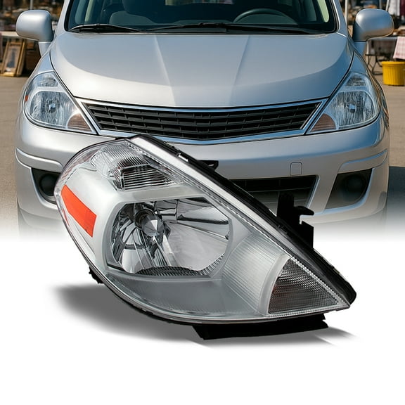 AKKON - For 2007 2008 2009 2010 2011 2012 Versa Headlight Lamp Passenger / Right Side Direct Replacement