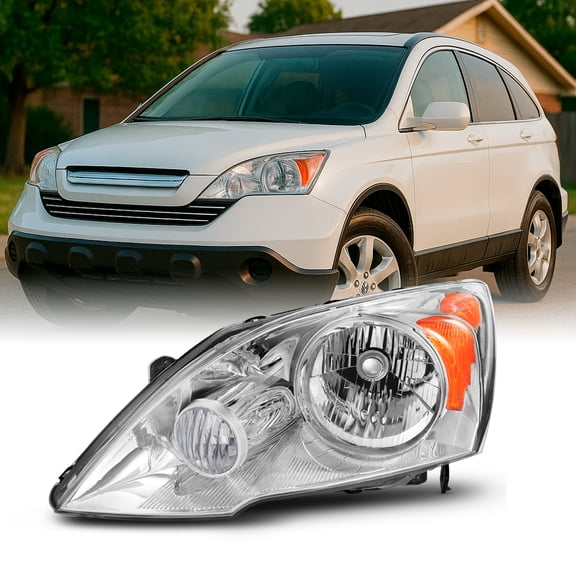 AKKON - For 2007 2008 2009 2010 2011 Honda CRV CR-V Driver Left Side Headlights Headlamp Replacement