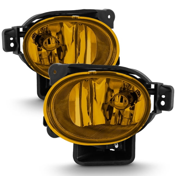 AKKON - For 2007-2008 Acura TL UA7 Yellow Amber Lens Bumper Driving Fog Light Lamp With Bulbs