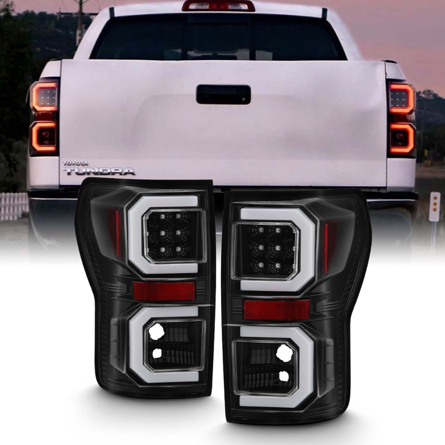 N Fab Light Bar Pro 14 17 Toyota Tundra Tex Black Multi Mount