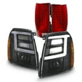 thumbnail image 1 of AKKON - For 2007-2014 Cadillac Escalade [Xenon/HID Model] Black Housing LED DRL Tube Projector Headlight + OE Factory Style Tail Light, 1 of 7