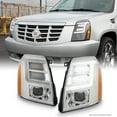 thumbnail image 1 of AKKON - For 2007-2014 Cadillac Escalade Xenon/HID Model Type Chrome Housing LED Daytime Running Light Tube Projector Headlight, 1 of 7