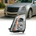thumbnail image 1 of AKKON - For 2008-2014 Cadillac CTS Driver Side Projector Headlight Assembly Chrome Housing Clear Lens, 1 of 7