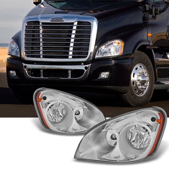 AKKON - For 2008-2016 Freightliner Cascadia Halogen Type Truck Driver LH Left & Passenger RH Right Headlights