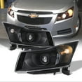 thumbnail image 1 of AKKON - For 2011 2012 2013 2014 2015 Chevy Cruze Black Projector Headlights Driver + Passenger Side Replacement, 1 of 7