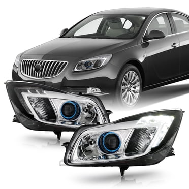 Passenger Side Headlight Assembly For 2014-2017 Buick Regal - Halogen With Chrome Housing