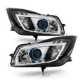 thumbnail image 1 of AKKON - For 2011-2013 Buick Regal Halogen Model Upgrade LED DRL Projector Headlights in Pair Chrome Housing, 1 of 6