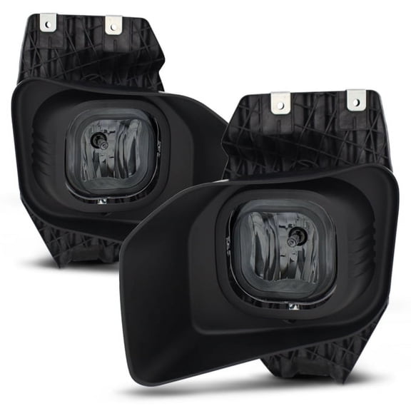 AKKON - For 2011-2016 Ford F250/350/450/250 SuperDuty Pickup Truck Smoked Fog Lights w/Switch + Bulb + Wiring