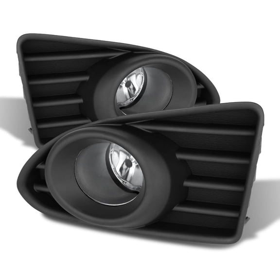 AKKON - For 2012 2013 2014 2015 Scion iQ Black Bracket Clear Lens Bumper Driving Fog Light W/ Switch + Bulb