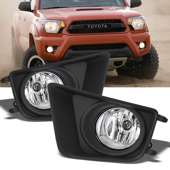 AKKON - For 2012-2015 Toyota Tacoma Pickup Truck Bumper Driving Clear Fog Lights w/Bulb + Switch +Wiring Harness