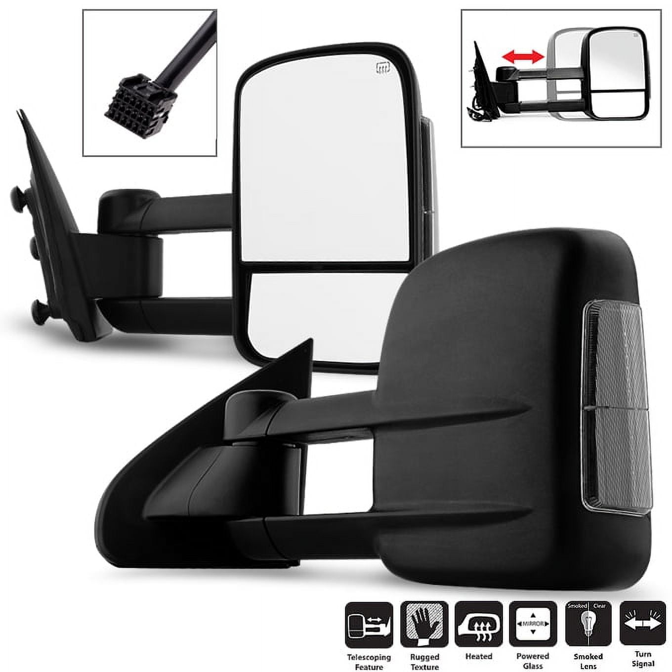 AKKON - For 2014-2020 Chevy Silverado / GMC Sierra Power Heated Smoke