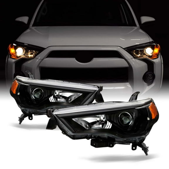 AKKON - For 2014-2023 Toyota 4Runner OE Factory Style Projector Headlights Assembly - Black Housing