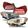 thumbnail image 1 of AKKON - For 2015-2021 Subaru WRX/WRX STI C-Shape LED Sequential Signal Chrome Projector Headlight + FULL LED Tail Brake Light, 1 of 7