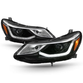AKKON - For 2016 2017 2018 2019 Chevy Cruze 4Door LED Halogen DRL Projector Headlights Headlamps LH+RH Pair Replacement
