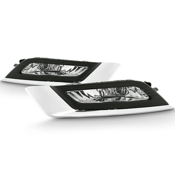 AKKON - For 2017 2018 Ford Fusion [Halogen Style] Fog Lights Lamp w/ Switch & Cover Driver + Passenger Side Pair Replacement