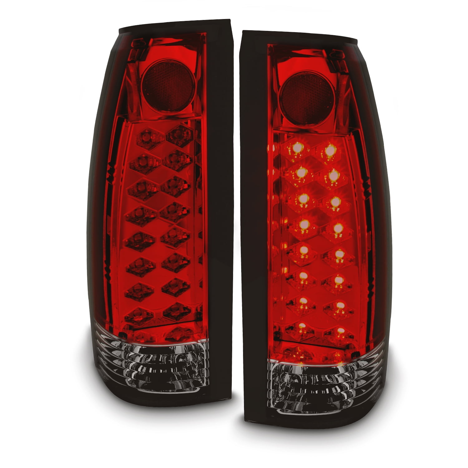 AKKON - For 88-98 Chevy C/K Series Pickup Truck GMC Sierra Rear Red ...