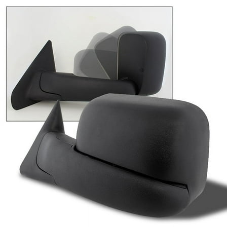 AKKON - For 94-01 Dodge Ram Pickup Truck Extendable Towing Manual Mirrors Driver Left Side Replacement