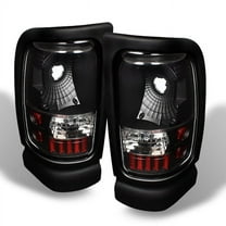 AKKON - For 94-01 Ram 1500 94-02 Ram 2500 3500 Pickup Truck Black Tail Lights Brake Lamps Replacement Pair