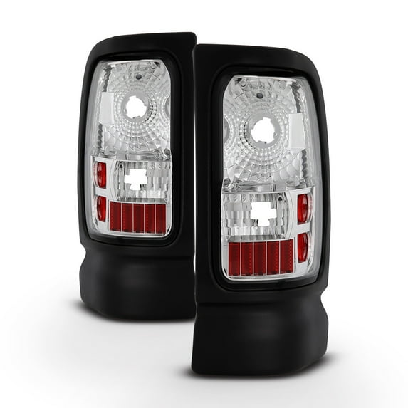 AKKON - For 94-01 Ram 1500 94-02 Ram 2500 3500 Pickup Truck Clear LED Tail Lights Brake Lamps Replacement Pair