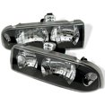 thumbnail image 1 of AKKON - For 98-05 Chevy S10 | Blazer Pickup Truck Black Bezel Headlight Lamp Replacement, 1 of 1