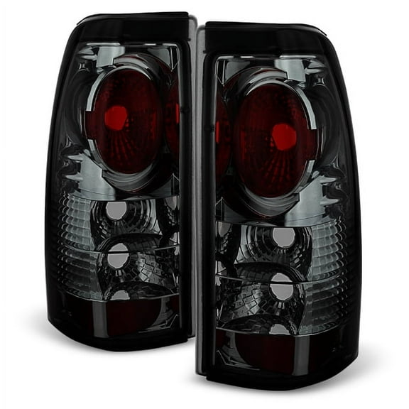 AKKON - For 99-02 Chevy Silverado | 99-06 GMC Sierra 1500 2500 3500 Pickup Truck Rear Smoked Tail Lights Signal Brake Lamps