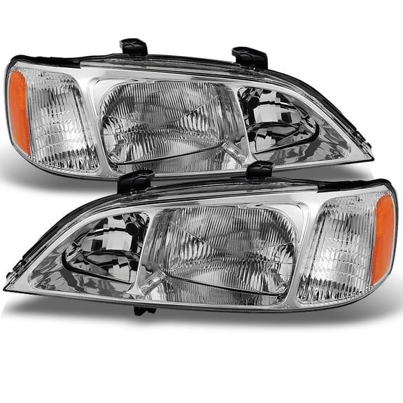 AKKON - For Acura TL Chrome Clear HID-D2R Xenon Type Headlights Head Lamps Replacement Pair set