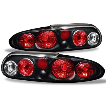 Speed Daddy Altezza Style Black Tail Lights For 88-00 Chevy GMC C/K Pickup – Clear Lens, Red LED Look