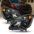 thumbnail image 1 of AKKON - For BLACK 2010 2011 2012 2013 2014 2015 Chevy Equinox Halogen Type Projector Headlight Headlamp Left & Right Set, 1 of 6
