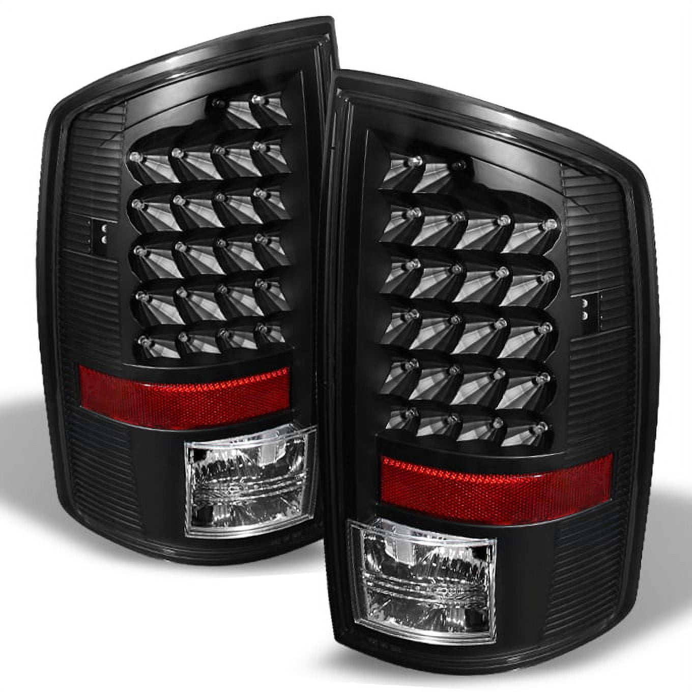 Black LED Tail Lights For 2007-2009 Dodge Ram 1500/2500/3500 – Full LED Rear Brake Lamps