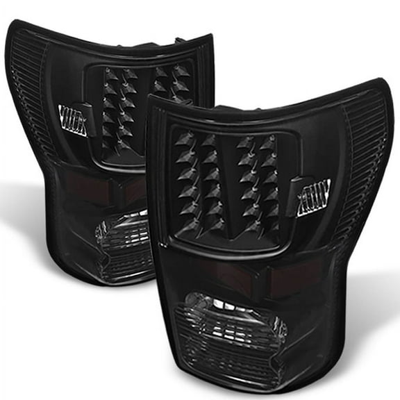 AKKON - For Black 07-13 Toyota Tundra Pickup Truck LED Tail Lights Brake Lamp Replacement Left + Right Pair