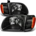 thumbnail image 1 of AKKON - For [Black] 2000 2001 2002 2003 2004 Toyota Tundra Regular | Access Cab Headlights w/Corner Lights Pair, 1 of 7