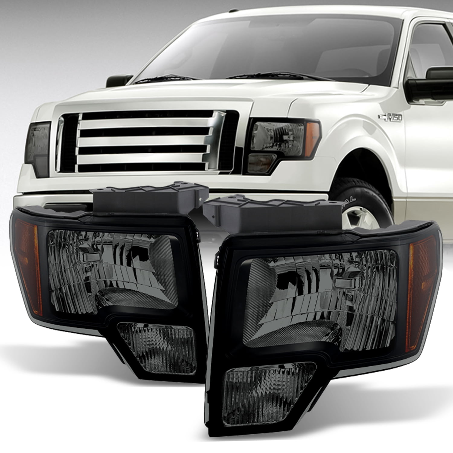 AKKON For Black Smoke 0914 Ford F150 F150 For Non Projector