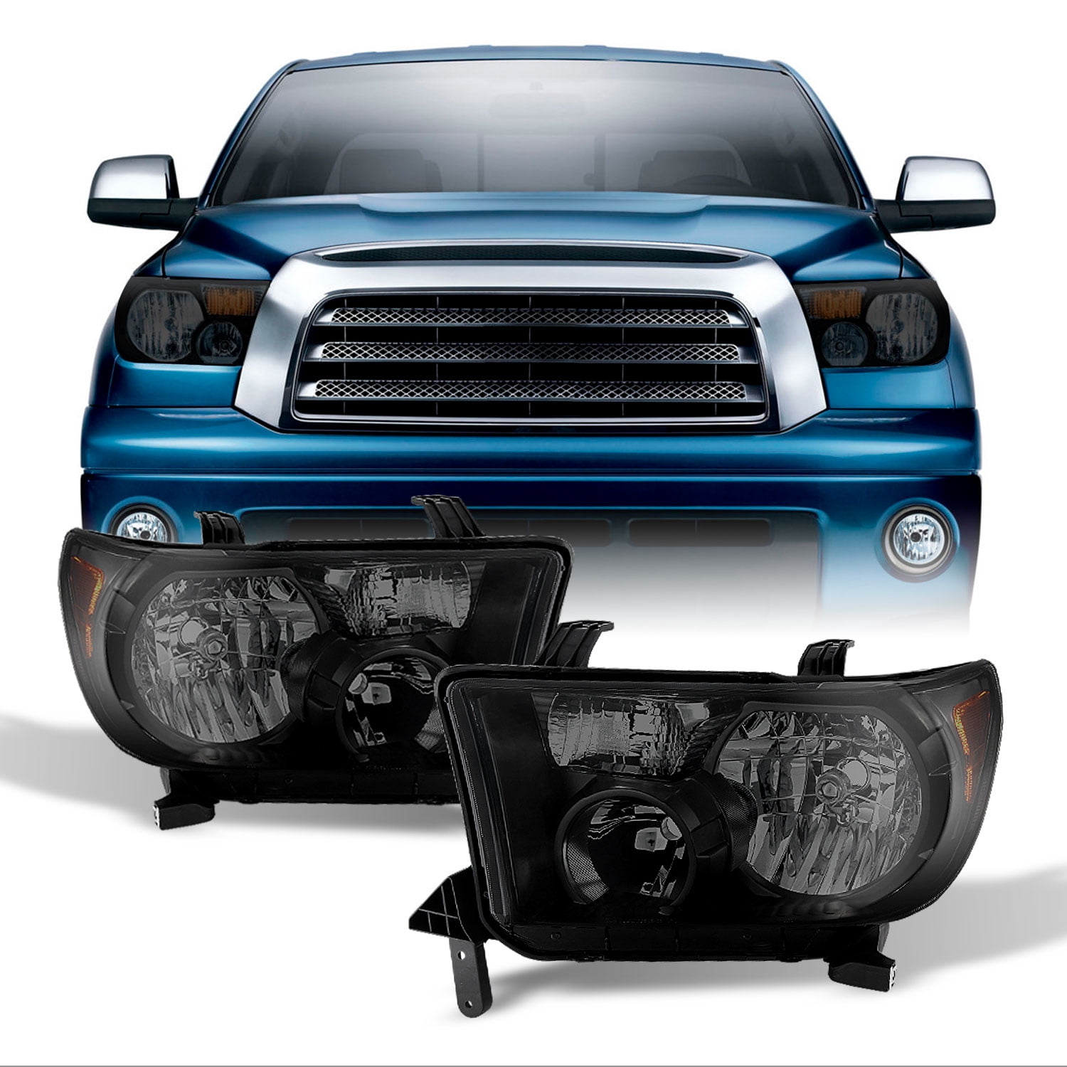 2005 Toyota Sequoia Headlights LED Halo Projector Headlights For 2007-2013 Toyota Tundra &amp; 2008-2017 Sequoia | Pair 2010 Toyota Tundra Headlights