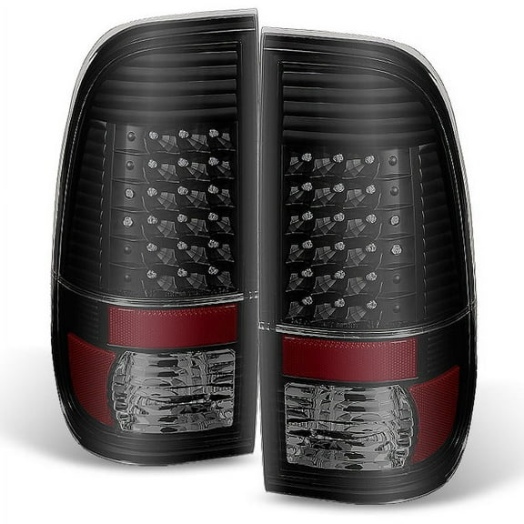 AKKON - For Black Smoke 97-03 F150 97-99 F250 LD 99-07 Superduty LED Tail Lights Brake Lamp Replacement Pair