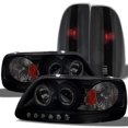 thumbnail image 1 of AKKON - For Black Smoked 1997-2003 Ford F150 2004 Heritage {6 LED} Projector Headlights+ Tail Lights Lamp, 1 of 7