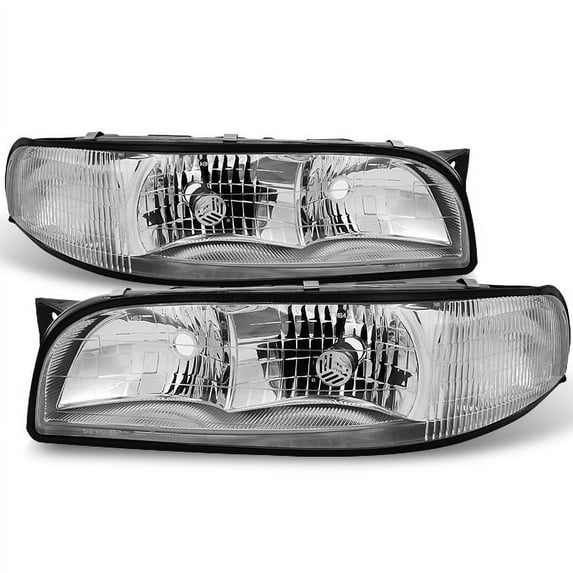 AKKON - For Buick LeSabre Clear Headlights Head Lamps Driver and Passenger Side Replacement Pair Set
